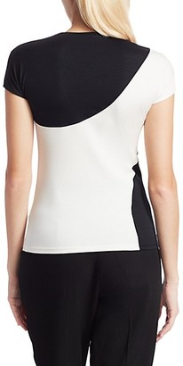 Akris Punto Graphic Colorblock Fitted Tee