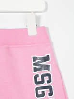 Thumbnail for your product : MSGM Kids logo print skirt