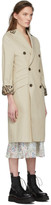 Thumbnail for your product : R 13 Beige Double Trench Coat