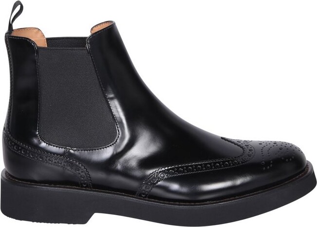 Church's Brogue Detailed Ankle Boots
