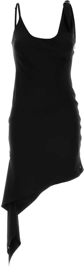 Courr�ges Black Polyester Mini Dress