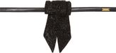 Thumbnail for your product : Saint Laurent Women's Sequin and Leather Bow Tie-Black