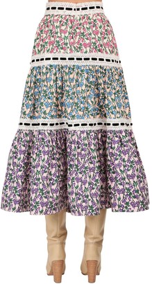MARC JACOBS, THE Floral Print Cotton Poplin Skirt