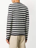 Thumbnail for your product : Iris von Arnim striped long sleeve jumper