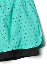 Thumbnail for your product : Gap GapFit kids print double-layer shorts
