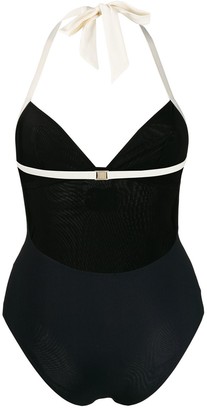 Dolce & Gabbana embroidered logo swimsuit