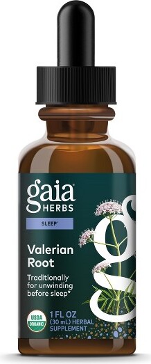 Gaia Herbs GaiaHerbsValerianRoot-Stress&SleepSupport-OrganicLiquidVeganHealthSupplementforCalmingSuppor-Dairy,Soy&GlutenFree-1FlOz