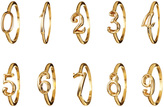 Thumbnail for your product : Lulu Frost Code Number Ring - 14K Yellow Gold