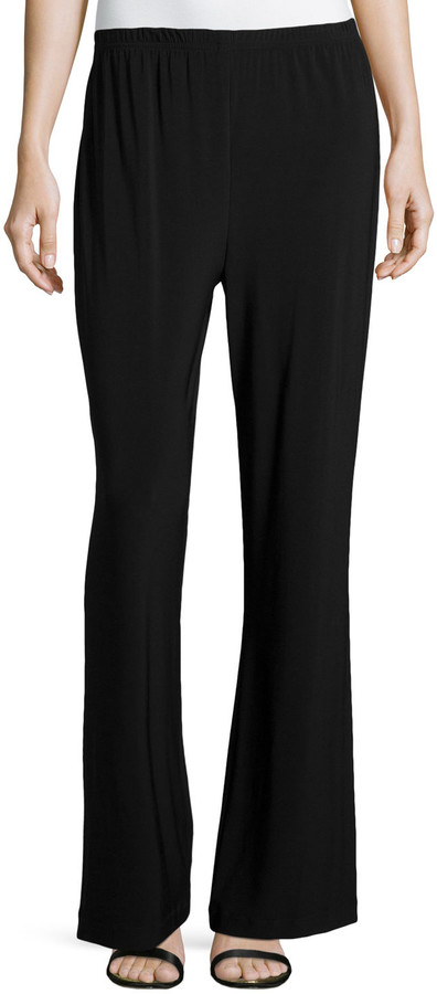 plus size wide leg stretch pants