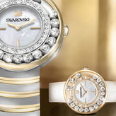 Thumbnail for your product : Swarovski Lovely Crystals White Rose Gold Tone Watch