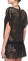 Thumbnail for your product : Luxe by Lisa Vogel Tulleries Laser Cutout Cover-Up