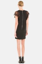 Thumbnail for your product : Sandro 'Rotonde' Lace Sleeve Stretch Sheath Dress