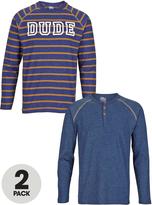 Thumbnail for your product : Demo Boys Long Sleeve Tops (2 Pack)