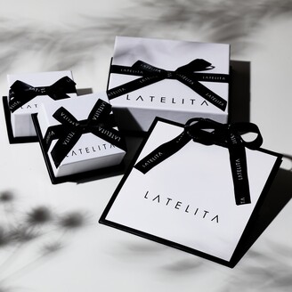 LATELITA - Diamond Pink Tourmaline Heart Necklace - Rose Gold