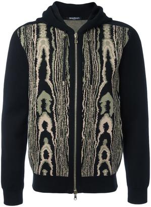 Balmain leopard pattern hoodie