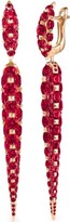 Thumbnail for your product : Boghossian 18kt rose gold Merveilles Icicle ruby medium earrings