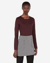 Thumbnail for your product : Express High Waisted Plaid Straight Mini Skirt