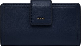Fossil Logan Leather Rfid Tab Clutch Wallet - ShopStyle