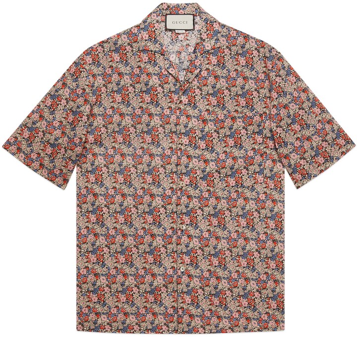 gucci floral shirt