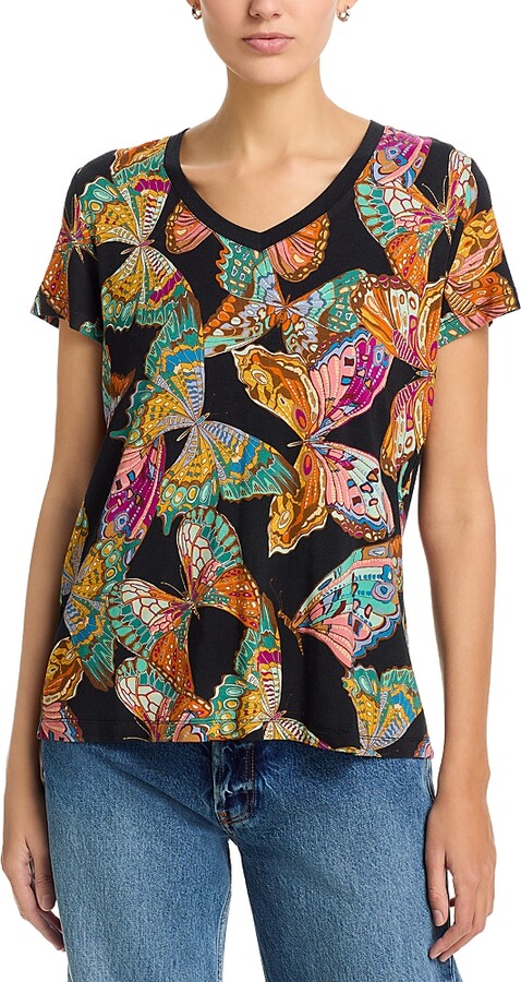 Johnny Was The Janie V Neck Tee