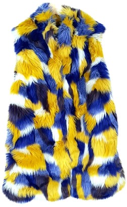 Gaelle Bonheur Multicolour Faux fur Jacket for Women