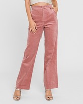 Thumbnail for your product : Express Endless Rose High Waisted Corduroy Wide Pants