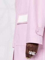 Thumbnail for your product : MSGM Logo-Print Cotton Trench Coat