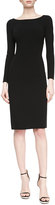Thumbnail for your product : Michael Kors Double-Face Crepe Sheath Dress, Black