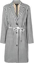 Thumbnail for your product : Robert Rodriguez Studio gingham single breasted coat