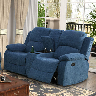 Latitude Run Kiasha 73.5'' Upholstered Reclining Loveseat
