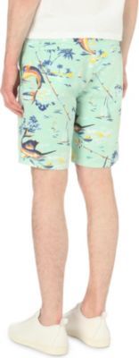 Polo Ralph Lauren Straight-fit print linen-blend shorts