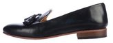 Thumbnail for your product : Dieppa Restrepo Leather Round-Toe Loafers
