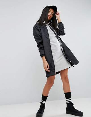ASOS Rain Trench With Graphic Print