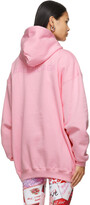 Thumbnail for your product : Balenciaga Pink Medium Fit Vintage Logo Hoodie