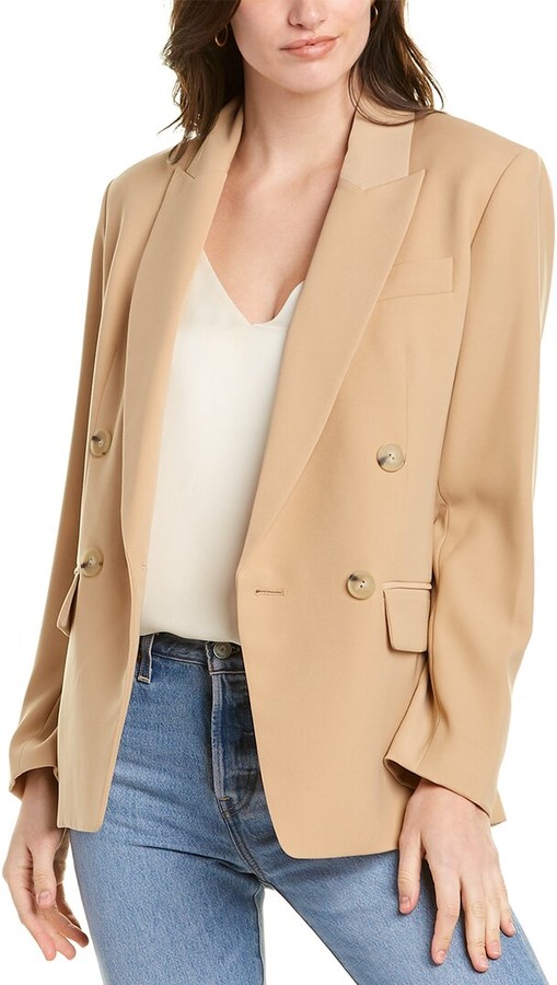 Vince Double-Breasted Blazer - ShopStyle