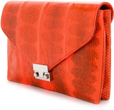Thumbnail for your product : Loeffler Randall Printed Snakeskin Lock Clutch