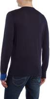 Thumbnail for your product : Perry Ellis Men's College Crew Neck Contrast Cuff Jumper