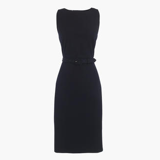 J.Crew Belted sheath dress in two-way stretch cotton