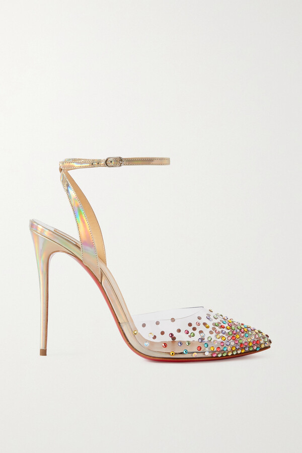 Christian Louboutin Spikaqueen Crystal Ankle Strap Pump - ShopStyle
