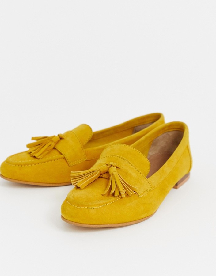 Yellow loafers ladies Clearance