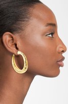 Thumbnail for your product : Simon Sebbag Hammered Oval Hoop Earrings
