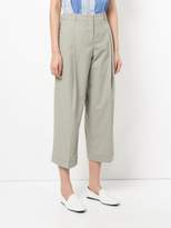 Thumbnail for your product : Jil Sander Navy cropped pleated trousers