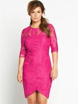 Thumbnail for your product : Coleen Bright Lace Bodycon Dress
