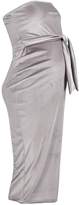 Thumbnail for your product : boohoo Maternity Bandeau Velvet Midi Bodycon Dress