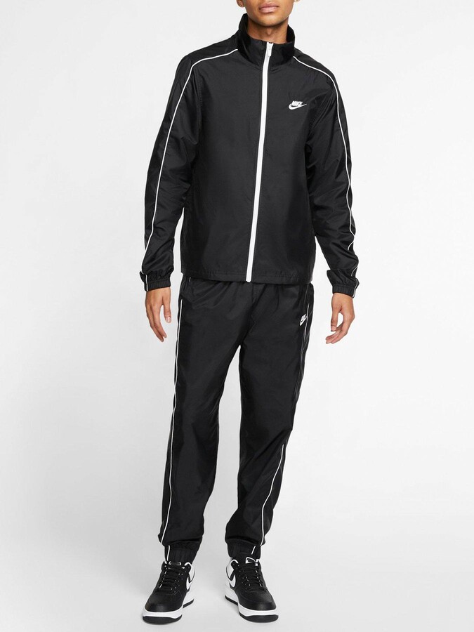 Nike Woven Tracksuit - Black/White - ShopStyle Men's Fashion