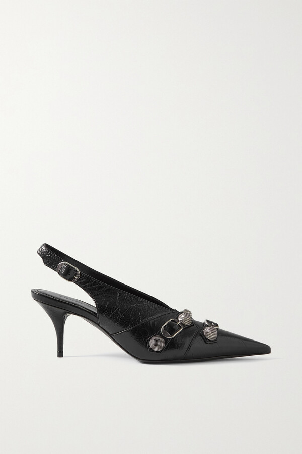 Balenciaga Tiaga Leather Mules - Black Pumps, Shoes - BAL142415