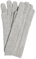 Thumbnail for your product : Portolano light heather grey cashmere baby cable gloves
