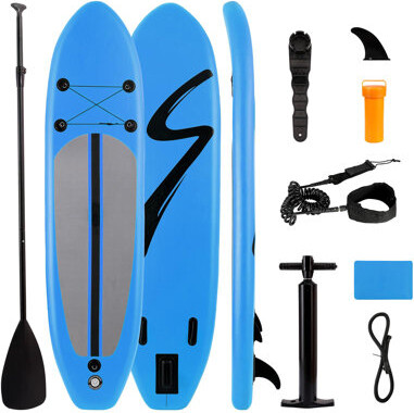 Pirecart Stand Up Paddle Board Inflatable Paddleboard With Sup Accessories & Carry Bag Adjustable Paddle Double Action Pump Non-Slip Deck Repair Kit