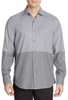 Thumbnail for your product : Saks Fifth Avenue Regular-Fit Dot Two-Tone Cotton Sportshirt
