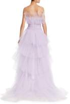 Thumbnail for your product : Pamella Roland Hand-Draped Tulle Gown